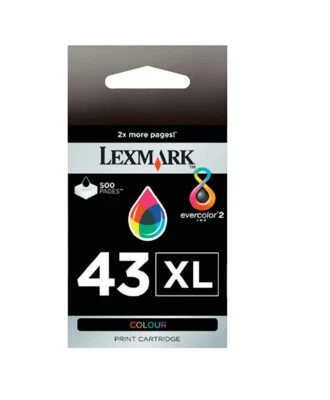 Original Lexmark 43XL color X4950 X6570 X7550 X9350 Z1520 X4850 X9575 OVP - Bild 1 von 2