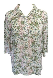 Blusa adaptativa a presión de hombro para mujer marrón y oliva - Imagen 1 de 7