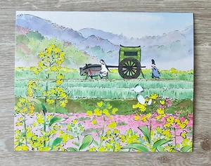 Carte " Le Conte de la princesse Kaguya " de Isao Takahata ( Studios Ghibli ) - Photo 1/2
