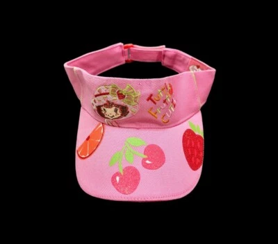 STRAWBERRY SHORTCAKE ORIGINAL  LITTLE GIRL VISOR HAT  ADJUSTABLE 2004  - Image 1 of 4