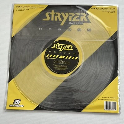 Limited Edition 2005 Stryper ‎Reborn Clear Vinyl Big3 Records - Image 1 of 4