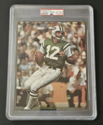 JOE NAMATH Signed Magazine Photo-HALL OF FAME-NEW YORK JETS-PSA - Image 1 of 4