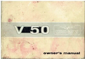 MOTO GUZZI V-50 ORIGINAL 1977 OWNERS INSTRUCTION & MAINTENANCE MANUAL - Picture 1 of 1