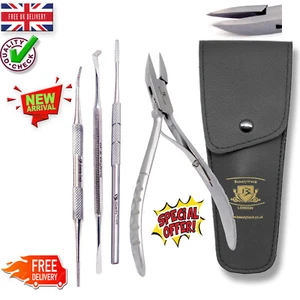 Thick Toe Nail Clippers Pedicure Set Ingrown Toenail Tools - Nail Files & Lifter - Picture 1 of 4