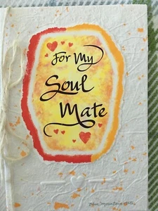 New Blue Mountain Arts Card FOR MY SOUL MATE/ LOVE SRP $5.95 - Picture 1 of 6