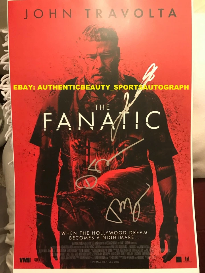 THE FANATIC MOVIE SIGNED JOHN TRAVOLTA DEVON SAWA FRED DURST 12x18 REPRINT RP - Image 1 of 1
