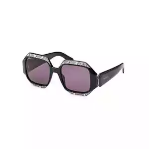 Swarovski SK382 01A Black Over Size Sunglasses Plastic Frame 53-19-140 - Picture 1 of 3