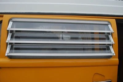 Polished Aluminium VW Westfalia Grill Window Corner Protectors 8pcs C9053 - Image 1 of 3