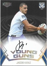 2023 Nrl Elite Young Guns Black Signature (YGS03) Jacob KIRAZ Bulldgs 040/117