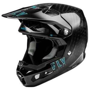 FLY RACING FORMULA S CARBON BLACK ADULT MOTOCROSS MX SMART HELMET - Picture 1 of 6
