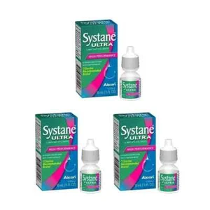 Alcon Systane Ultra Lubricant Eye Drops High Performance 10 ML Pack Of 3 - Imagen 1 de 6