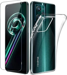 COVER TRASPARENTE + PELLICOLA VETRO TEMPERATO PER REALME 9 PRO PLUS CUSTODIA TPU - Imagen 1 de 11