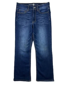 Lincoln Outfitters Bootcut Jeans  Youth Boys Size 16  Dark Stretch Denim - Picture 1 of 8