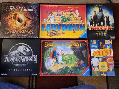ЛОТ из 6 настольных игр - Мир Юрского периода, Властелин колец, Лабиринт, Пандемия - Изображение 1 из 4