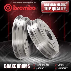 2x Rear Brembo Brake Drums for Mazda BJ B-Series UN BT-50 CD UN 4WD 2.6 3.0 - Picture 1 of 2