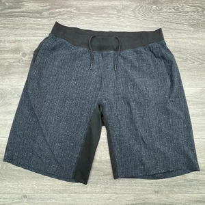 Lululemon Shorts Mens Extra Large Navy Linerless Tapered Athleisure Training Gym - Picture 1 of 11