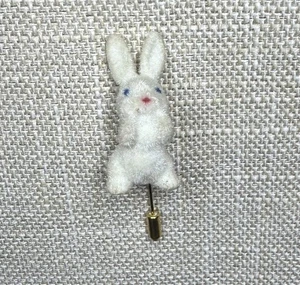Vintage Stoff Filz Hase Brosche Anstecknadel - Bild 1 von 4