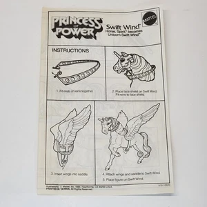 Original 1984 Bedienungsanleitung für Swift Wind Horse She-Ra Princess of Power - Bild 1 von 6