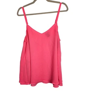 Torrid Top Cami Tank Top Women 00 Pink V-Neck Tank Top Women Casual Top Swing - Picture 1 of 7