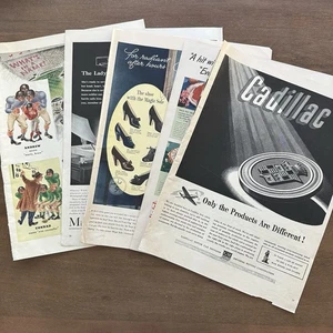 Lote - 24+ anuncios de revista Life 1942 - ropa de comida para coches - Imagen 1 de 7