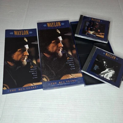 WAYLON JENNINGS The RCA Years 2 CD Box Set Country Music Only Daddy Foto 1 de 4