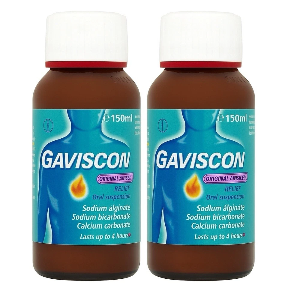 Paquete de 2 Suspensiones Orales Alivio Gaviscon Original Anís 150 ml | Económico Foto 1 de 1