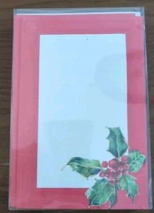 Bolas extrañas papelería fina 20 sobres de tarjetas planas de acebo de vacaciones invitación hágalo usted mismo - Imagen 1 de 4