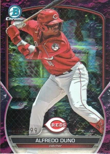 2023 Bowman Chrome Draft Baseball Fuschia Lunar #BDC99 Alfredo Duno /199 - Picture 1 of 2