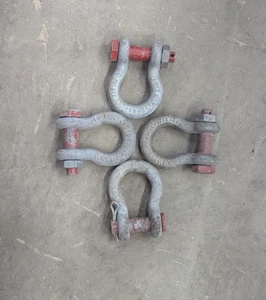 Crosby 7/8" Anchor Shackles 6-1/2 Ton 1018516 G-209 USA(Lot of 4) - Picture 1 of 3