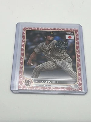 2022 Topps Japan Edition Yu Darvish Cherry Blossoms Parallel #/99 Padres - Image 1 of 2