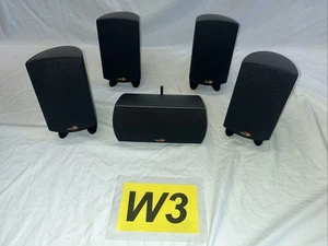 ✅✅KLIPSCH ~HT-SK5~ 5.0 SURROUND SOUND SATELLITE SPEAKER SET (S-PM) BLACK ~TESTED - Picture 1 of 4