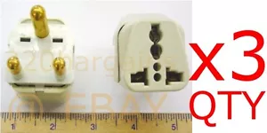 3Pk. South Africa Travel Plug Adapter For Type M BS546 Electrical outlet - Picture 1 of 8