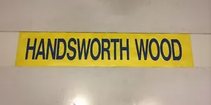 Birmingham Bus Destination Blind 31"- Handsworth Wood - Picture 1 of 1