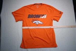 Camiseta Nike Dri-Fit Hombre L Naranja Denver Broncos Equipo de Fútbol Americano Gráfico - Imagen 1 de 13