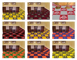 ELIGE EQUIPO - FANMATS NCAA College Team Alfombra Azulejos 18x18 - Juego de 20 azulejos - Imagen 1 de 5