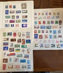 canada 104 Used stamp collection On Album Sheets (lot 237) - Picture 1 of 6