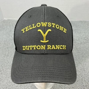 Cappello Ranch Yellowstone Dutton Berretto a Rete Strapback Grigio Nero Regolabile Camionista 🤩 - Foto 1 di 8
