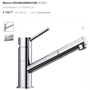 Neue, unbenutzte Küchenarmatur "Blanco" für 100€ zu verkaufen - Bild 1 von 1