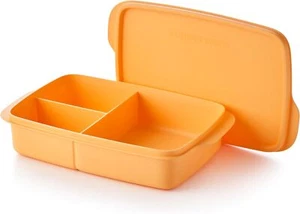 Tupperware Lunch-It Portion & Go Lunch Box - Dishwasher Safe & BPA Orange - Picture 1 of 6