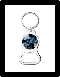 BATMAN & CATWOMAN ART CUSTOM BOTTLE OPENER KEYCHAIN KEY RING COOL UNIQUE GIFT - Picture 1 of 1