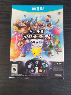 Super Smash Bros Bundle Set With Gamecube Controller Nintendo Wii U New Sealed - Image 1 of 4