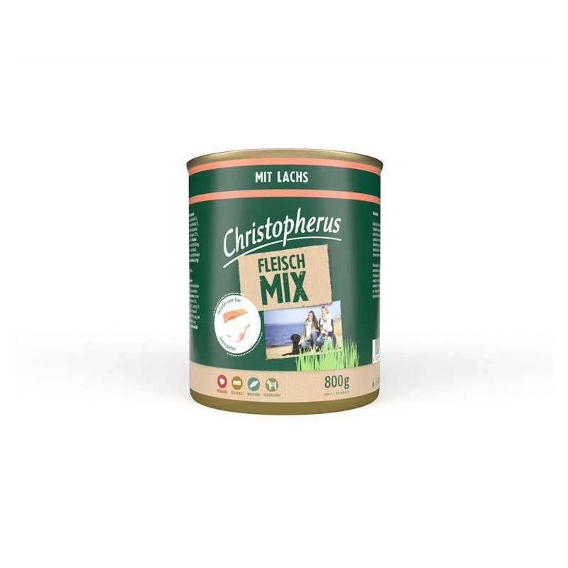 Christopherus Fleischmix mit Lachs | 6x 800g - Bild 1 von 1