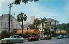 St. Petersburg, Florida Postcard ALLISON HOTEL Street View / Early 1950s Cars