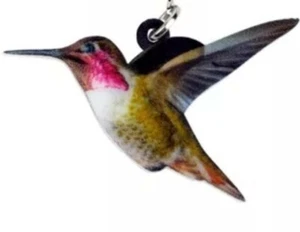 Hummingbird Enamel Double-sided w/Tibetan Silver 18" Necklace D-1001 Gift Box - Picture 1 of 5