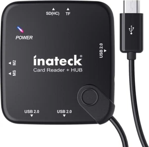 Inateck Card Reader Adapter, USB OTG Adapter mit SD/TF/MS/M2 Kartenslot - OB - Bild 1 von 3