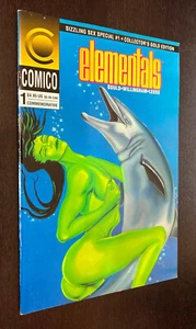 ELEMENTALS SIZZLING SPECIAL #1 (Comico Comics 1993) -- Goldfolie VARIANTE -- Sehr guter Zustand - Bild 1 von 2