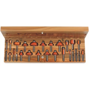 Set con 26 frese CMT per elettrofresatrice -attacco (S) mm8 Cod.: 900.003.00 - Foto 1 di 1