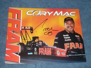 Signed 2008 Corey "Mac" McClenathan Fram Top Fuel Dragster Hero Card NHRA - Picture 1 of 1