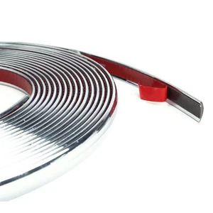 Striscia Cromata Adesiva Nastro Adesivo Profilo Auto Decorazione 15mt 15mm hsb - Imagen 1 de 1