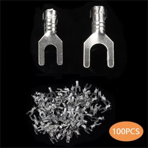 100Pcs Tube Terminals Battery Welding Cable Lug Ring Crimp Connectors Kit - Picture 1 of 4